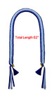 Indiecraft 2025 Double Ribbon Lei Graduation Leis -electric Blue   White