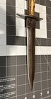 Antique Fixed Blade Knife   Old Dagger With Old Sheath Marked Us  j  Boyd 