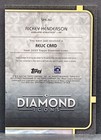 2023 Topps Diamond Icons - Rickey Henderson - Spr-rh Game-worn Jersey Patch  10