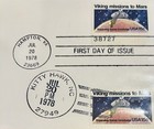 1978 Viking Lander On Mars Fdc     15   Viking Missions To Mars Rare