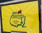 Pga Ray Floyd Signed Autographed Framed Masters Golf Flag  1976 Winner  Raymond