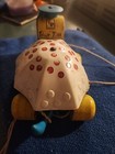 Vintage Fisher Price Wooden Pull Toys   tiny Tim  Turle Pull Toy
