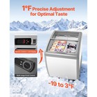 Uimoso 5 4-20cu Commercial Ice Cream Display Freezer W adjustable Wire Baskets