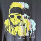 Rare Nirvana Kurt Cobain Signature Pop Art Graphic T-shirt Black Size Xl
