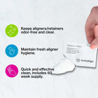 Invisalign Cleaning Crystals For Clear Aligners And Retainers   50 Packets 