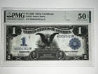 1899  1  black Eagle  Silver Certificate Pmg 50 Epq Top Favorite Note   