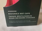 New Starbucks 2019 Winter Holiday Christmas Set 6 Reusable Hot Cups Merry Coffee
