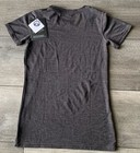 Woolly Crew Tee 95  Merino Wool Women Size Xs New   Color  Gray