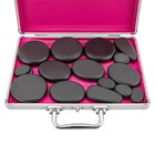 18-piece Hot Stones Massage Set With Heater Box For Relaxation And Relief