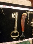 Lot Of Vintage Barware   Accessories  Corkscrews  Bottle Openers  Ice Tongs Etc