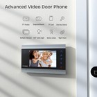 7 lcd Wired Video Door Phone Doorbell Intercom Home System Ir Camera 2-monitors