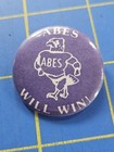 1980s Eau Claire Memorial High School Old Abes Booster Vintage Pins Wisconsin