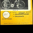 1970 s Vintage Schwinn Collegiate Models Owners Operating Maintenance Manual 79