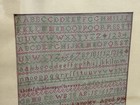 1825 Signed Antique Needlepoint Sampler By Sarah Bowley 9yrs Old 