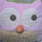 Circo 2011 Pink   Green Textured Owl Bed Decorate Throw Pillow Stuffed Animal