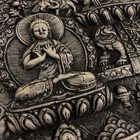 Intricately Cast Tibetan Buddhist Wall Panel