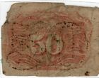 Fractional Currency United States 50 Cents Second Issue  Laminated