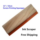 75 Durometer 13  Screen Printing Squeegee Ink Scraper Silk Stencil Printing