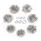 200pcs lot Stainless Steel 3 4 5 6 7 8 10mm Open Jump Rings Connectors Findings