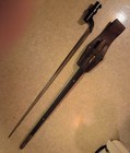 Pre W w  1 British Army Bayonet With Scabbard And Leather Frog