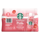 Starbucks Pink Drink Coconutmilk Beverage  Strawberry Acai  8 Fl Oz  12-count