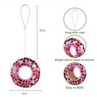 Lily s Home 6 Inches Glass Mosaic Hanging Bird Feeder For Outdoors Fly-through L