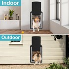 Extra Large Dog Door For Wall  Metal Frame And Telescopic Tunnel Pet Door