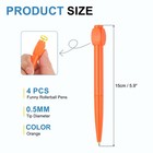 4pcs Funny Rollerball Pens  0 5mm Writing Pen Black Gel Ink Pens Abcd  Orange