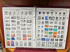 Lot Of Indonesia Stamps Hinged On Album Pages