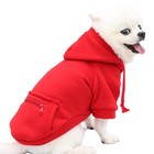 Pet Dog Cold Weather Coat With Pocket Winter Dog Hoodie Warm Puppy Clothes Fo   