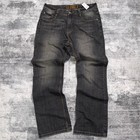 Ll Cool J Vintage Y2k Baggy Black Blast Denim Jeans 32x32 Nwt
