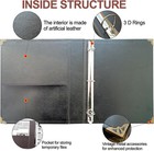 Vintage Leather 3 Ring Binder  2 Inch D Ring  Holds 8 5  X 11  Paper Letter Size