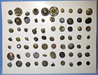 70 Antique Vintage Metal Buttons Lot   Mixed Metal Filigree Ornate Picture
