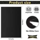 100 Pack Black Cardstock 5 x7  80lb Diy Wedding Invitations Postcards