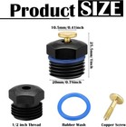 30 Pcs Sprinkler Nozzle 1 2 Inch Garden Misting Nozzles Adjustable 360 Degree La