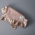 Little Giraffe Luxe Lovey Rose Pink Soft Baby Girl Security Blanket Satin Edges
