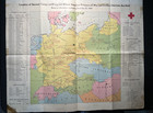 1945 Map German Camps hospitals For American Pow s   Civilian Internees