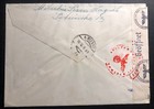 1941 Zagreb Croatia Germany Censored Cover To Vienna Austria Provisional Stamp 2