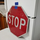 Stop Sign 24  Authentic Retired Street Traffic Road Sign Lot 12-45