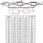 Short   Long Security Link Chain 304 Stainless Steel 1 2mm 1 5mm 2mm 3mm - 16mm