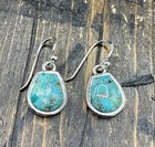 Barse Manuscript Drop Earrings- Turquoise- Sterling Silver- Nwt