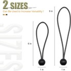 50 Pack Ball Bungee Cord  6 Inch Heavy Duty Bungie Cord Balls Canopy Tarp Tie