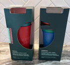 Starbucks-  3  Cold Holiday Cups W  Straws   4  Hot Cups- Nwot-2019  2021
