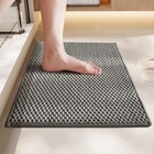 Bathroom Rug - Soft And Absorbent Chenille With Rubber Backing  Quick-dry Mat 