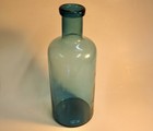  Striking Blown Glass Art Bottle vase  12 Inches  Lustrous Finish   Mid 20th C  