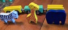 Vintage Brio Wooden Zoo Animal Train Set With Accessories  Lot Of 37
