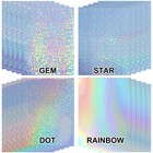 Lot Variety Size   Pattern Koala Holographic Vinyl Sticker Paper For Printers