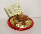 Spaghetti And Meatballs  - Old World Christmas - Glass Ornament New W tag 32447
