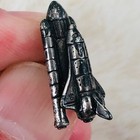 Vtg Space Shuttle W  Solid Rocket Booster Sterling Silver Lapel Pin Tie Tack