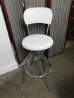 Vtg Mcm Atomic Cosco Bar Counter Stool Spider Legs White   Chrome Kitchen Shop